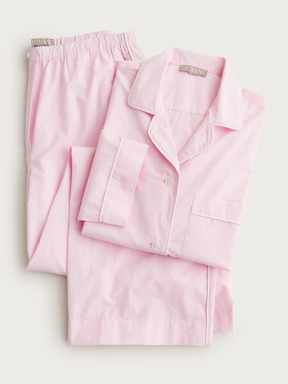 J. Crew Classic pajama pant set in end-on-end cotton NWOT